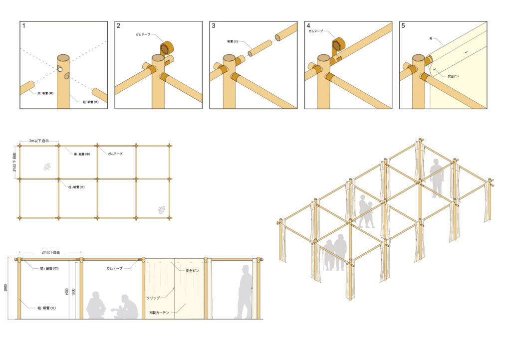 Paper Partition System / East Japan Earthquake - Shigeru Ban